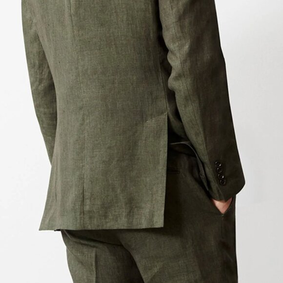 Todd Synder Italian Linen Sutton Suit - Olive 100% Linen - Picture 2 of 15